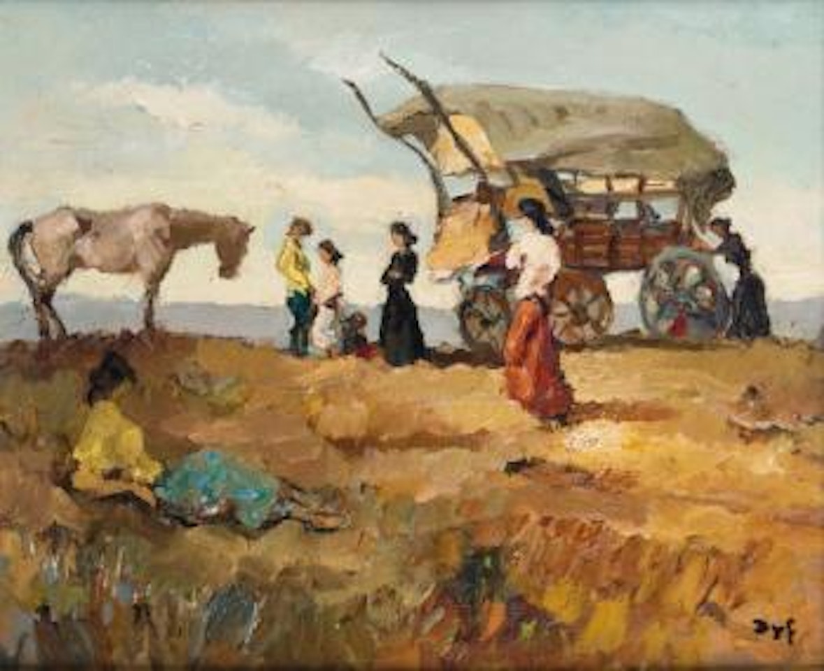 La roulotte des gitans by Marcel Dyf