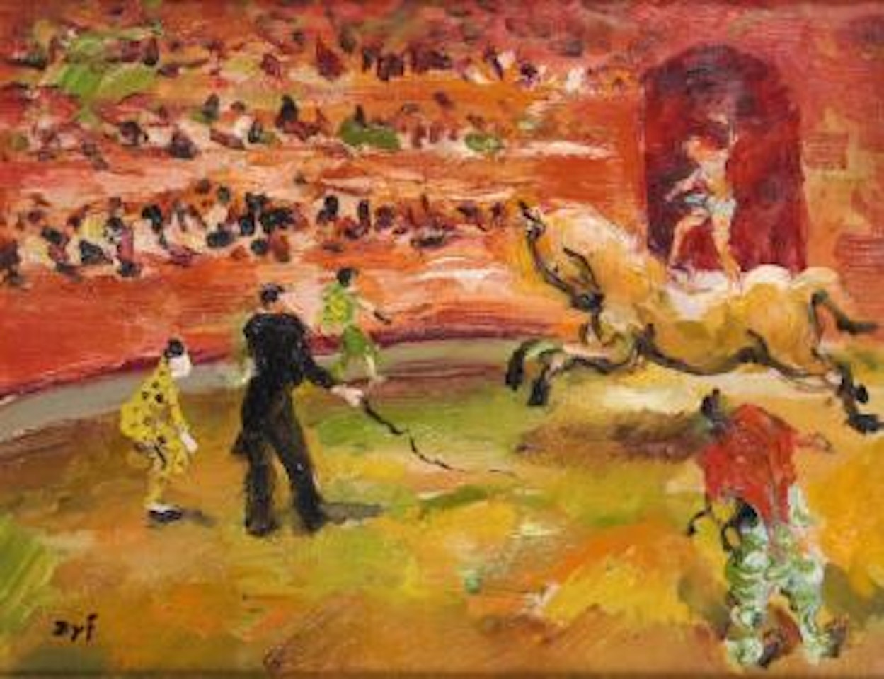 Au cirque, parade équestre by Marcel Dyf