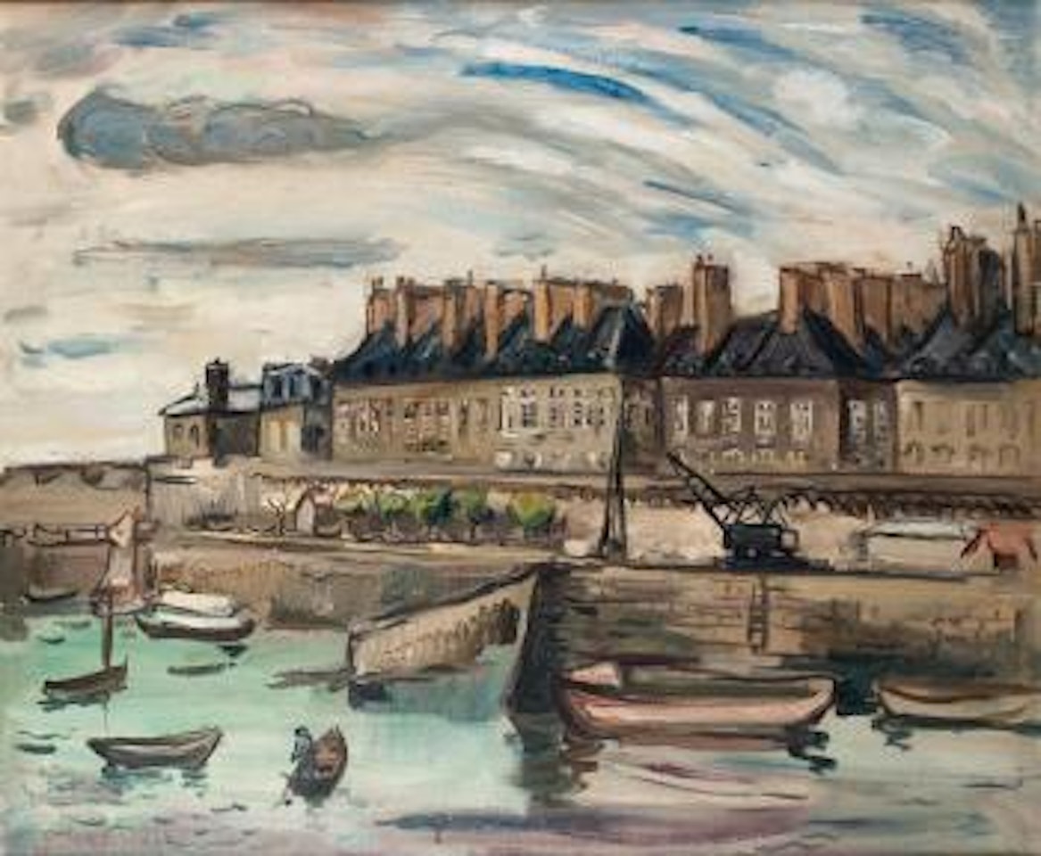 Saint-Malo, vue du port by Othon Friesz
