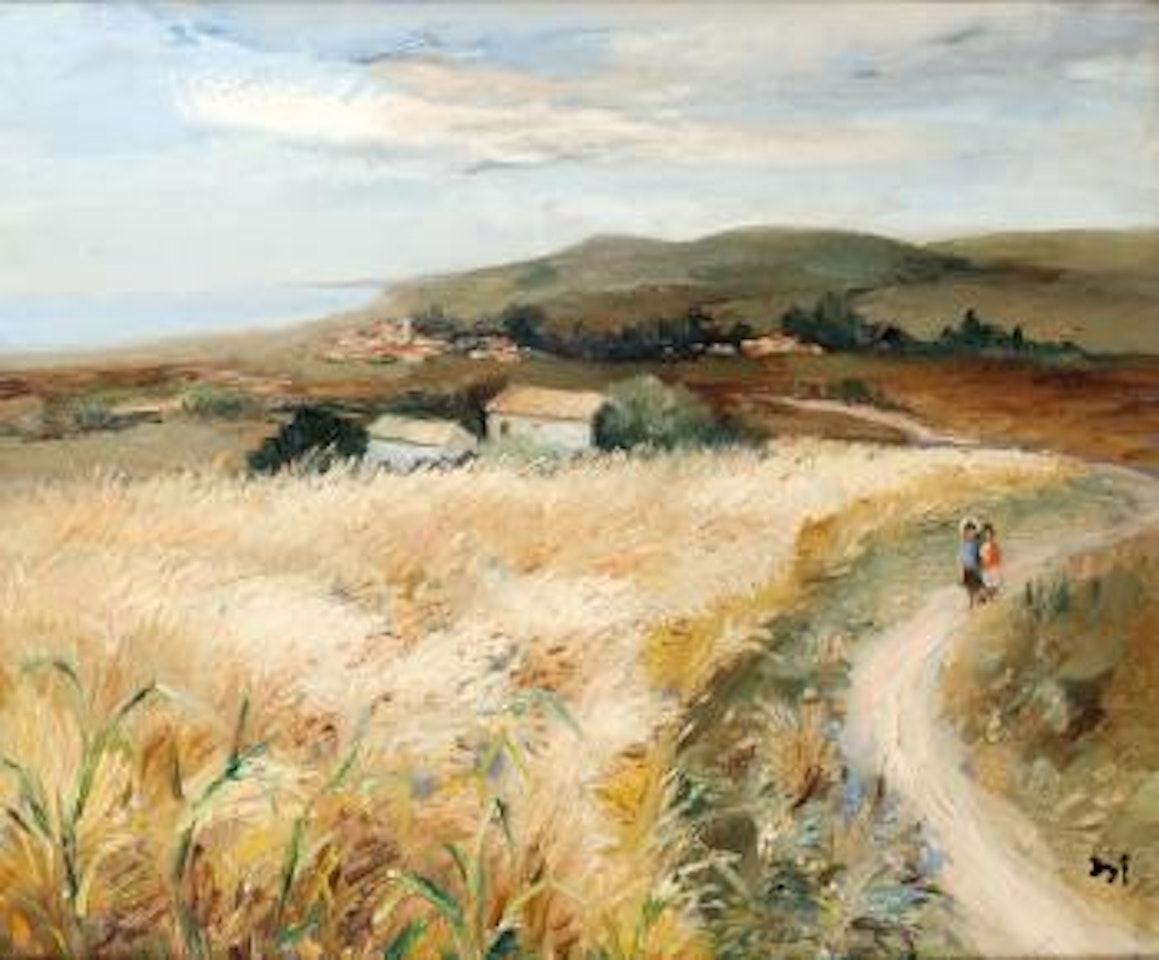 Paysage d'été en bord de mer by Marcel Dyf