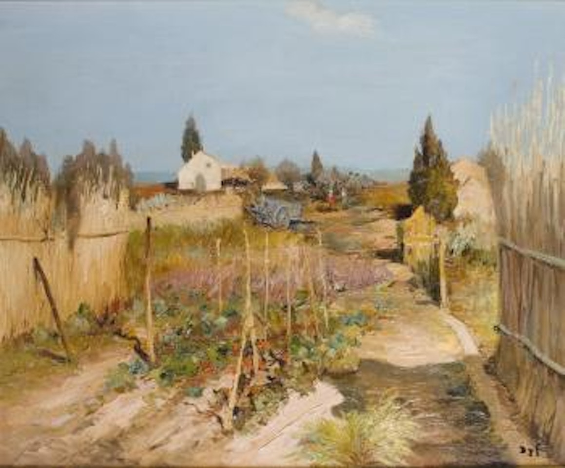 Petite ferme dans un paysage méditerranéen by Marcel Dyf