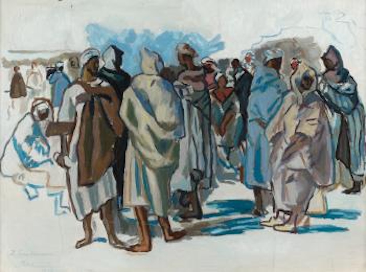 Le marché à Marrakech by Zinaida Serebriakova