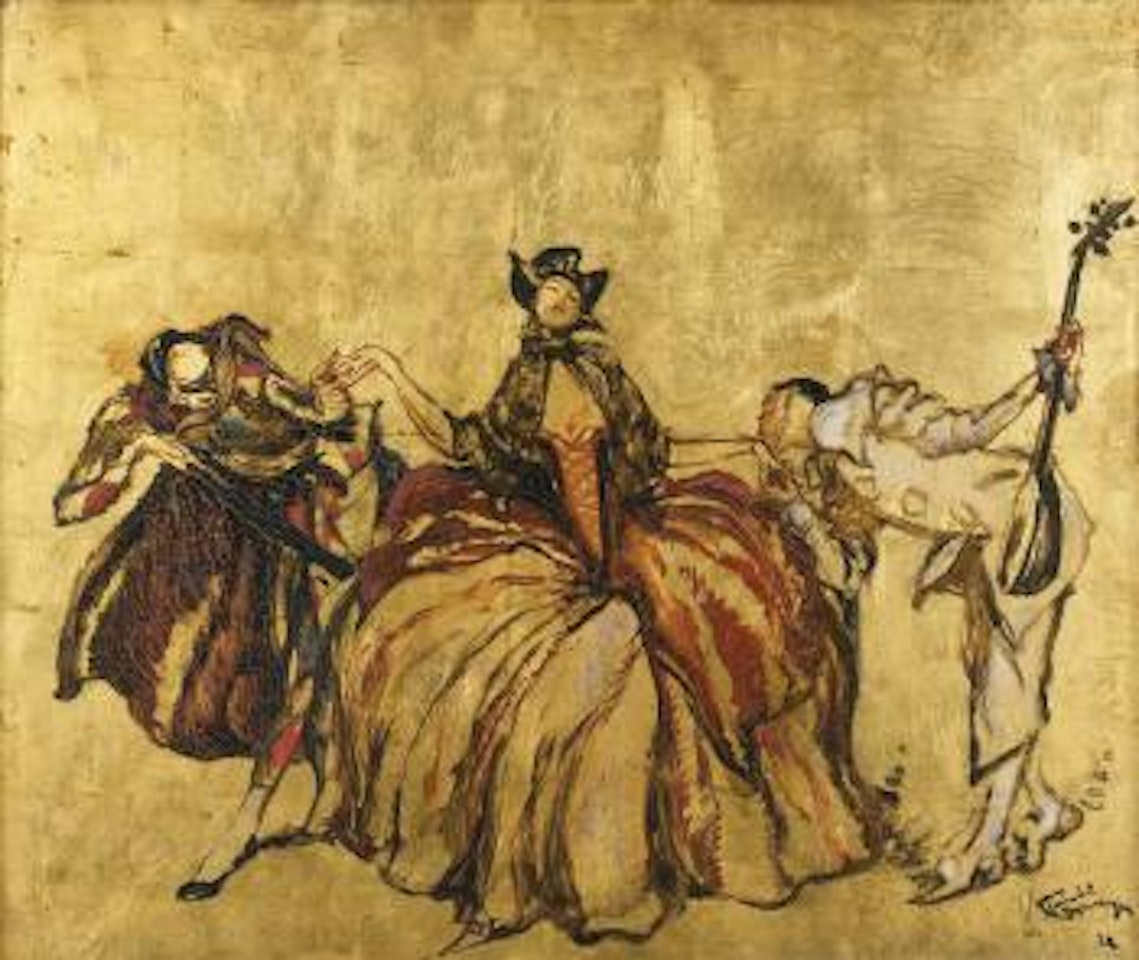 Comedia dell'arte by Jean Gabriel Domergue