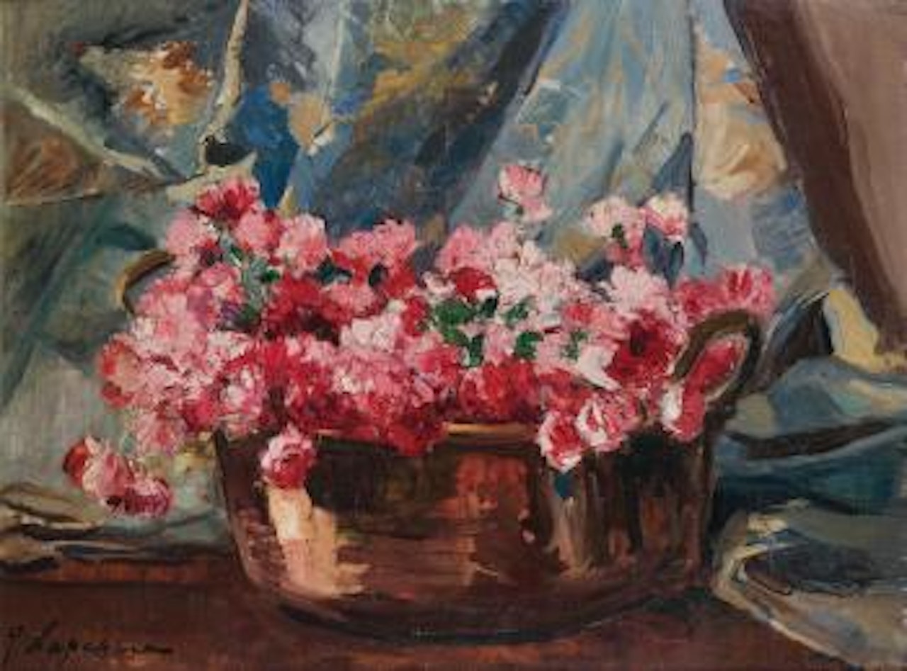 Corbeille de fleurs by Georgij Aleksandrovic Lapschin