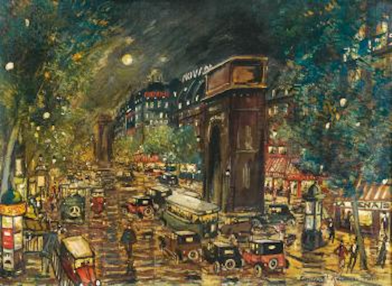 La porte Saint Martin, Paris by Konstantin Alekseevich Korovin