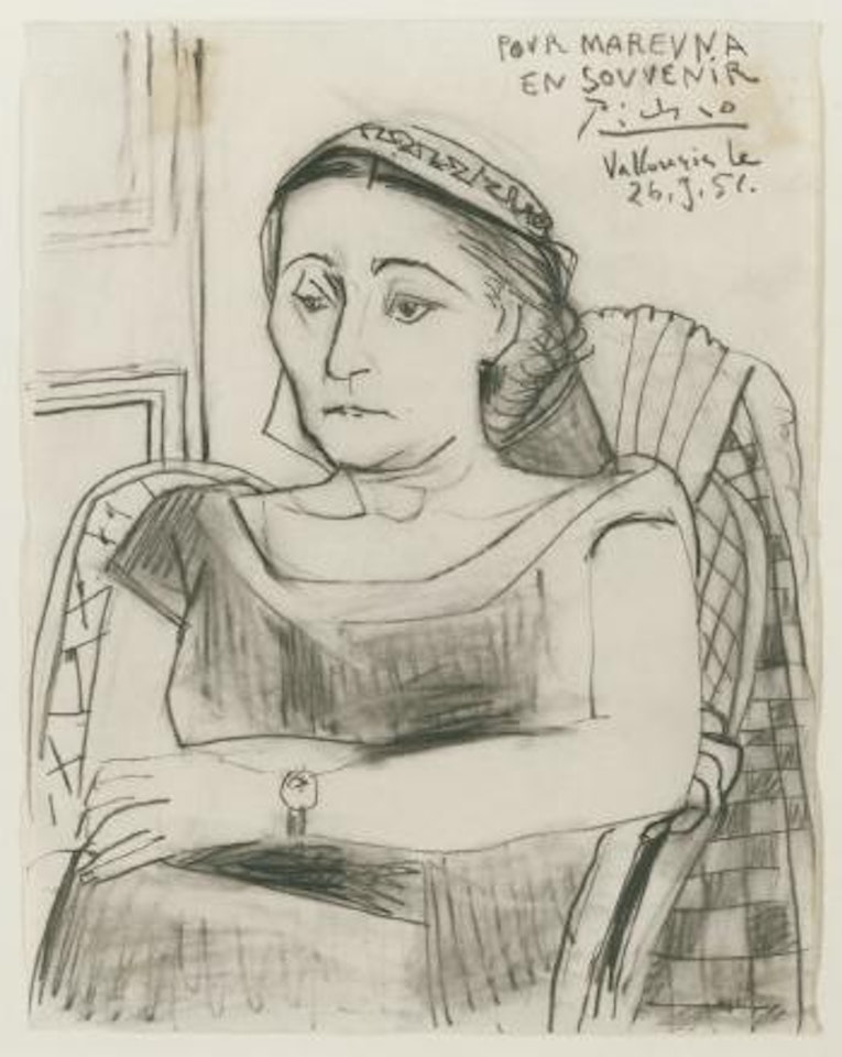 Portrait de Marevna, en souvenir by Pablo Picasso