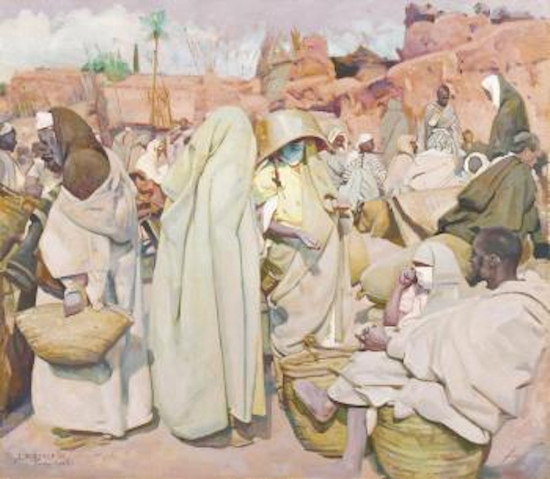Le souk de Marrakech by Jacques Majorelle