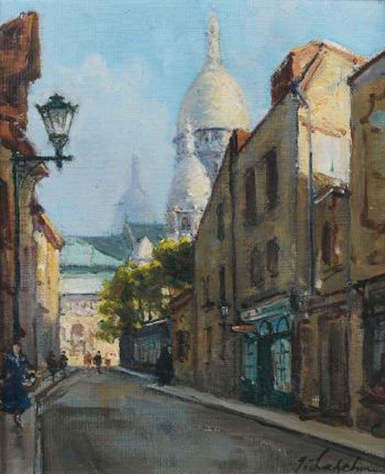 Rue à Montmartre by Georgij Aleksandrovic Lapschin