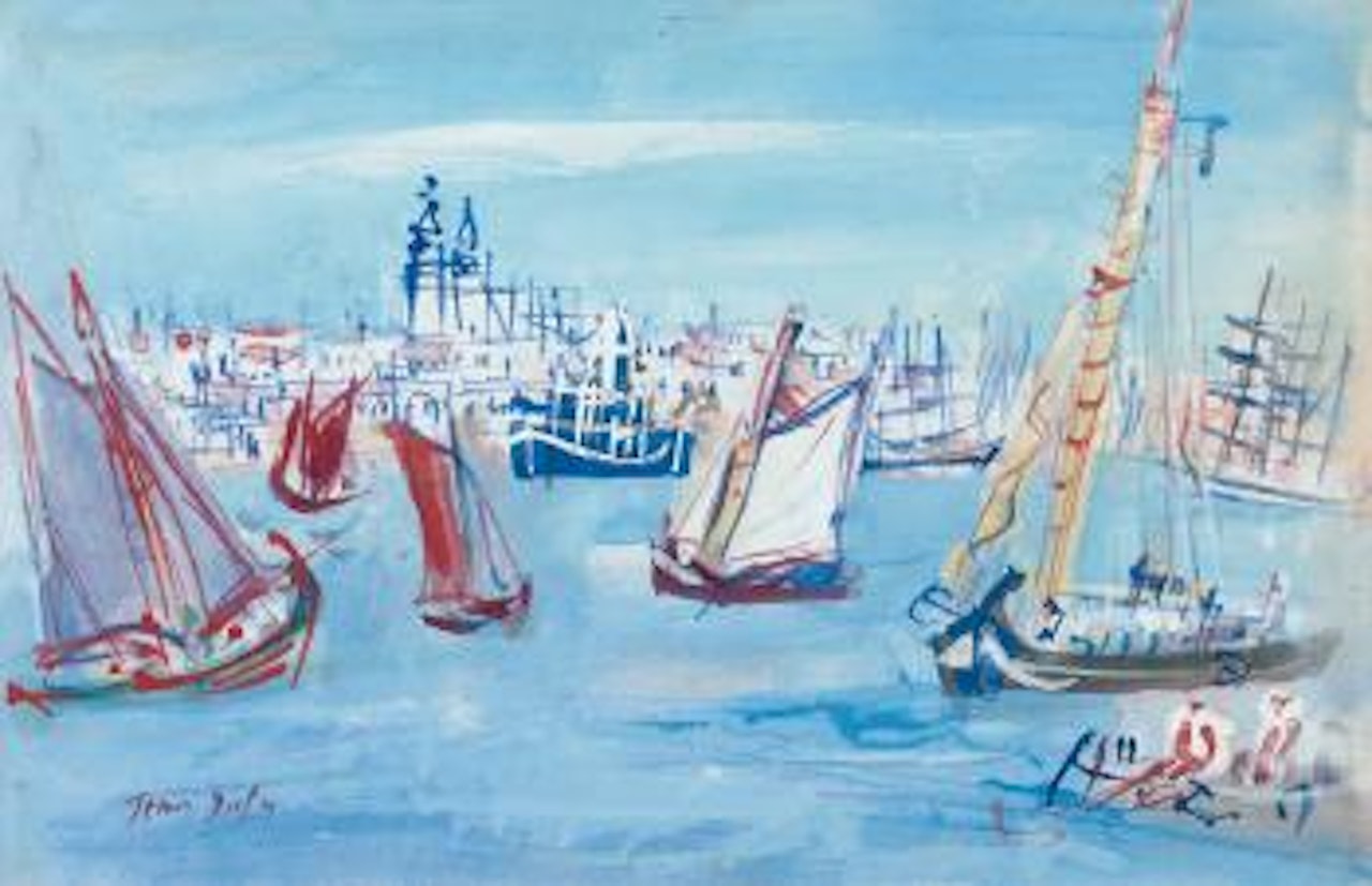 L'entrée au port by Jean Dufy