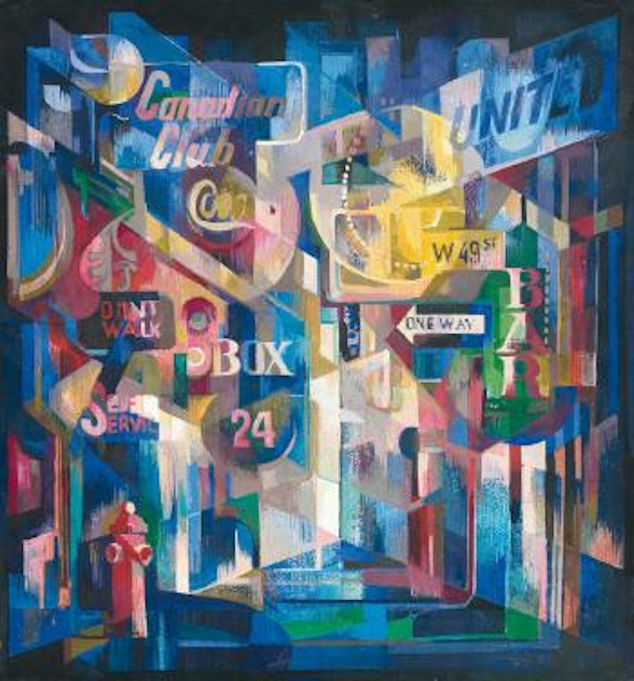 Une rue à New York by Serge Férat