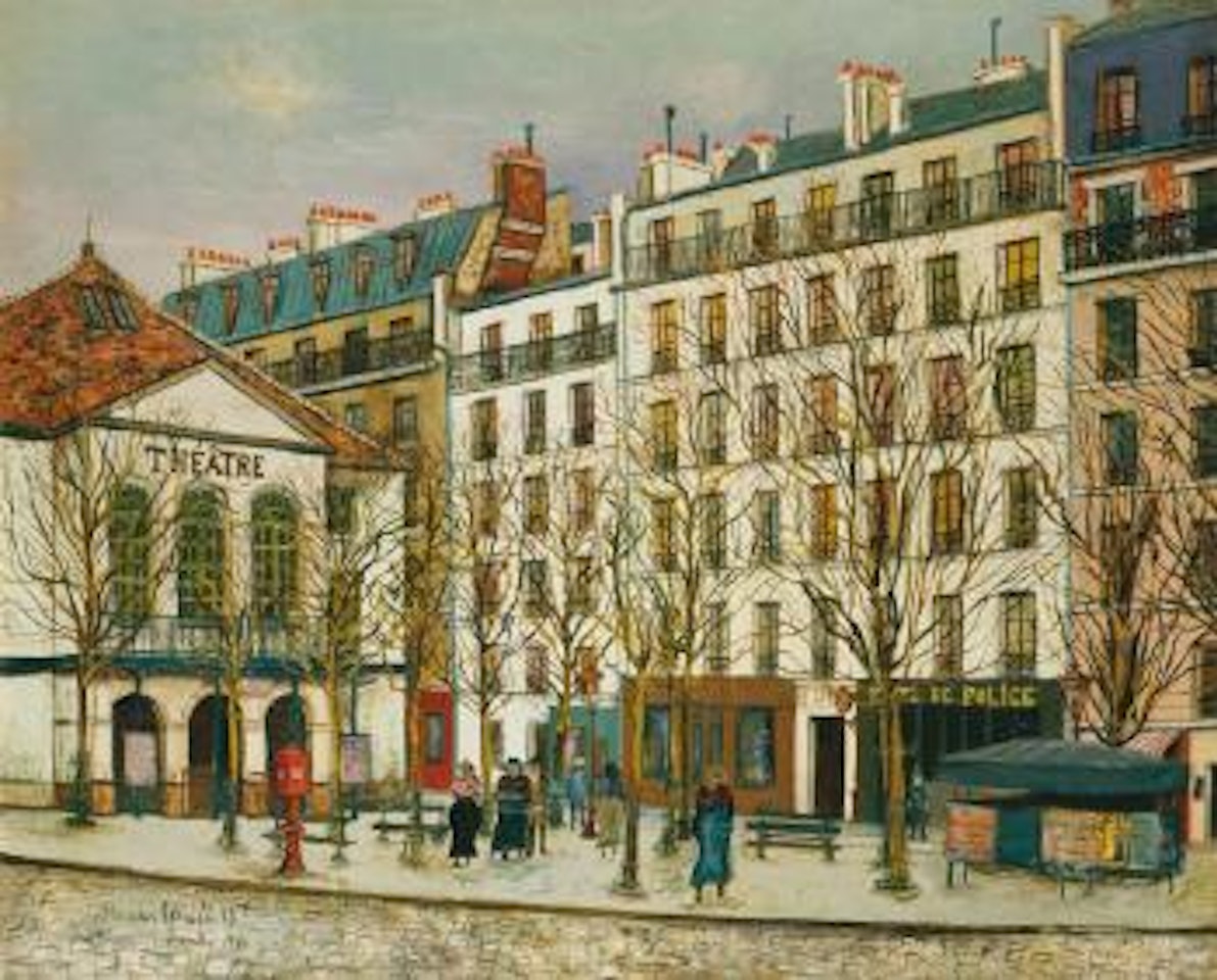 La place Dancourt by Maurice Utrillo