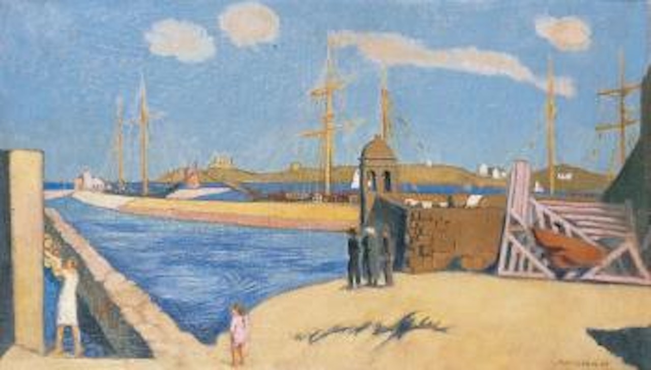 Vue du port de Roscoff et de la guérite Marie Stuart by Maurice Denis
