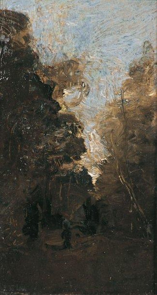 Petite esquisse de sous-bois by Jean Baptiste Camille Corot