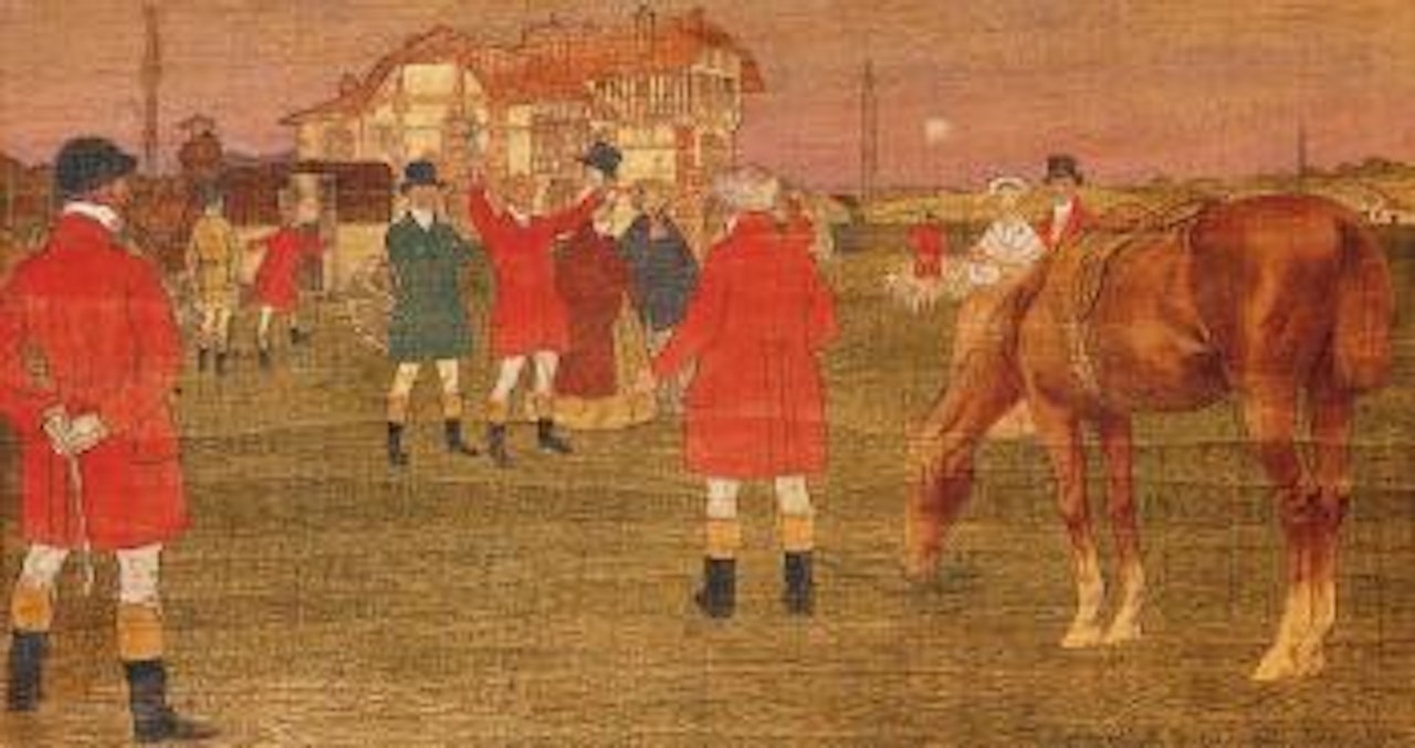 Le rendez-vous de chasse by Bernard Boutet de Monvel