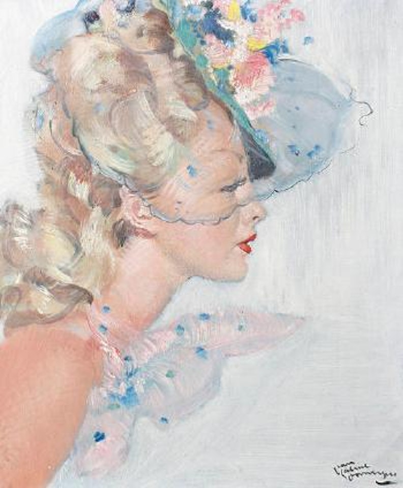 Profil de Angela by Jean Gabriel Domergue