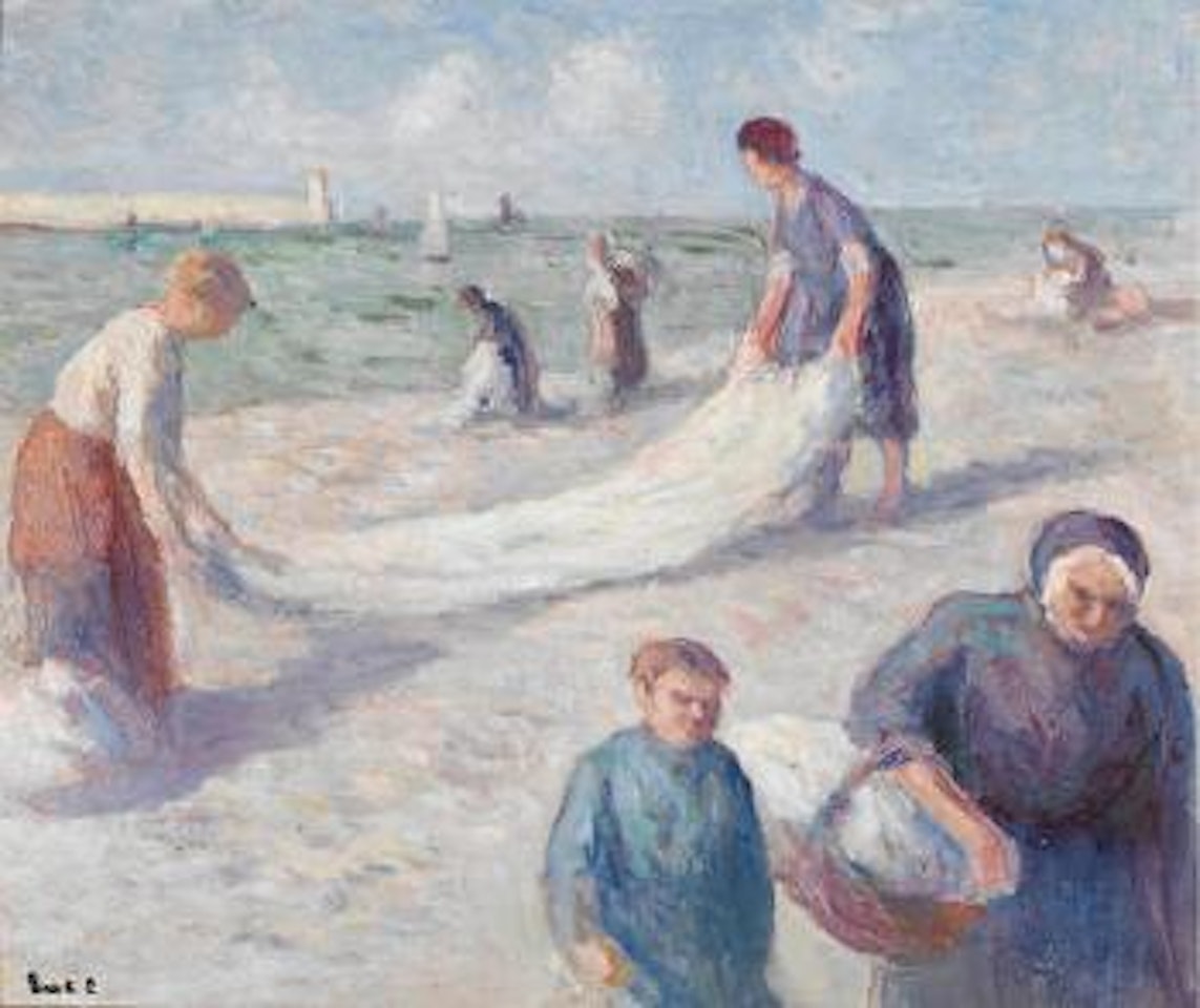 Honfleur, la plage by Maximilien Luce