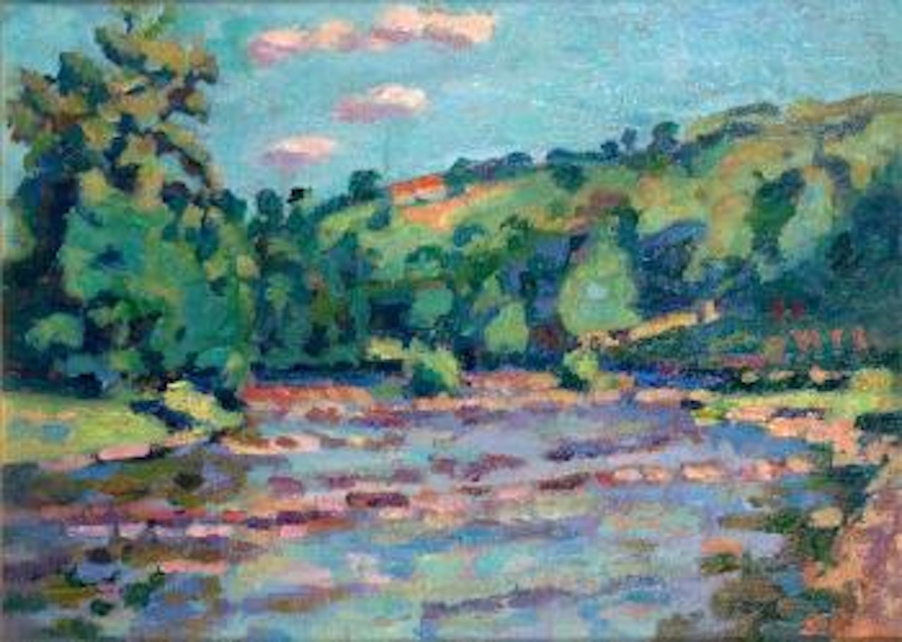 Le barrage de Genestin à Crozant by Armand Guillaumin