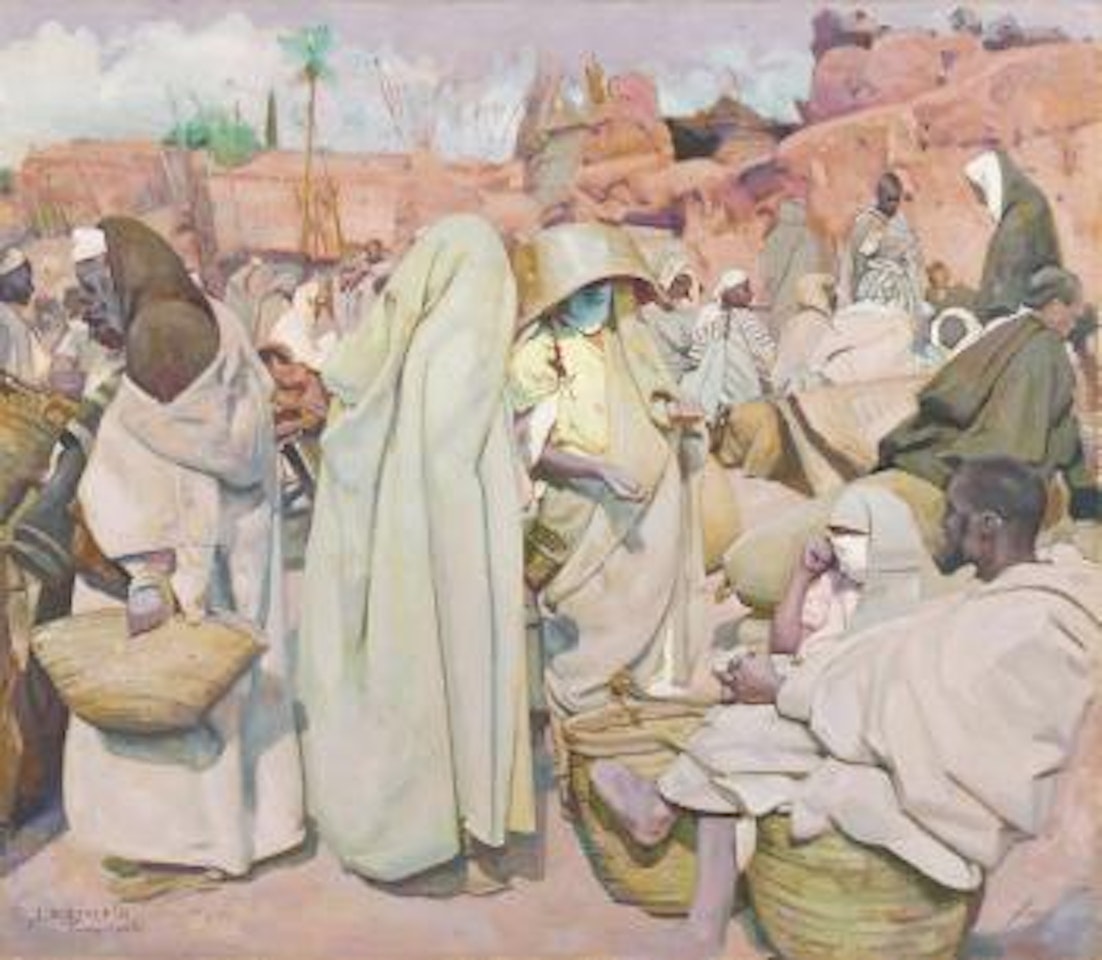 Le souk de Marrakech by Jacques Majorelle