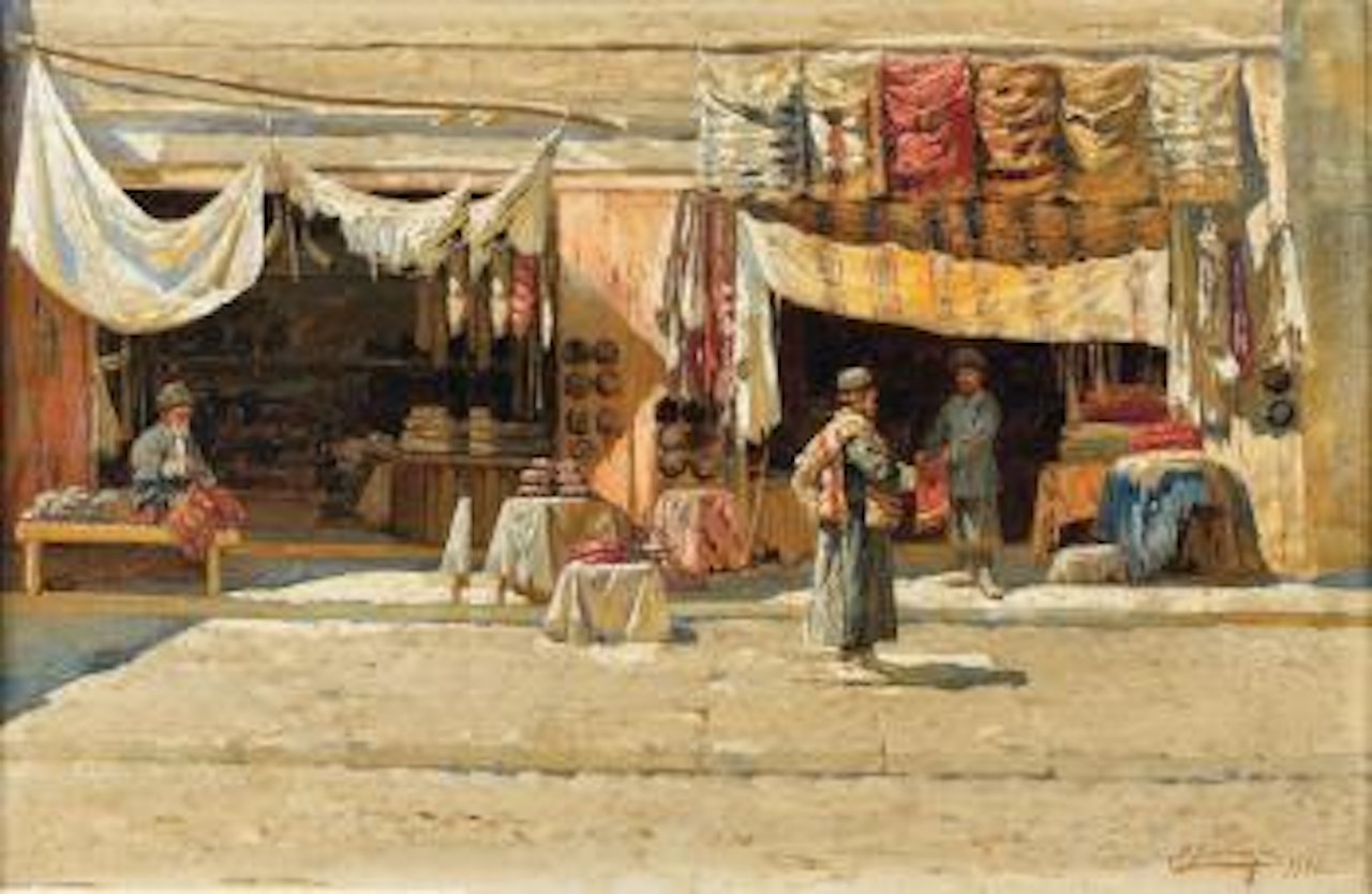 Marché à Tbilissi by Richard Karlovich Zommer