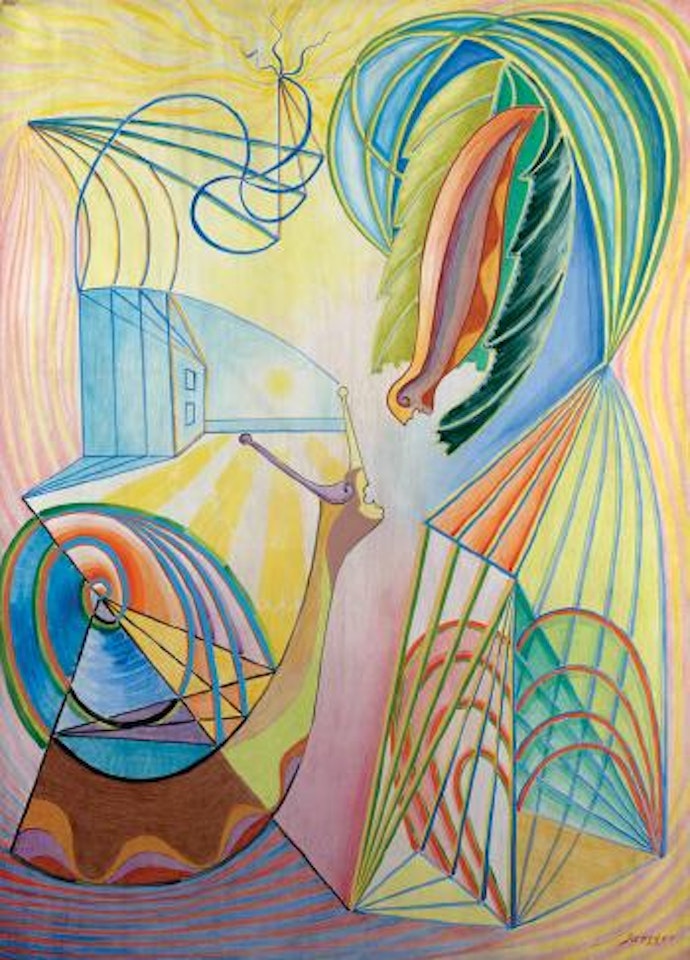 L'escargot et la limace by Leopold Survage