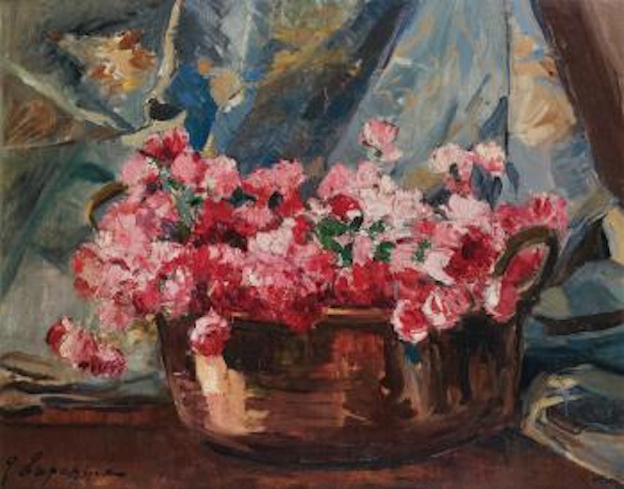Corbeille de fleurs by Georgij Aleksandrovic Lapschin