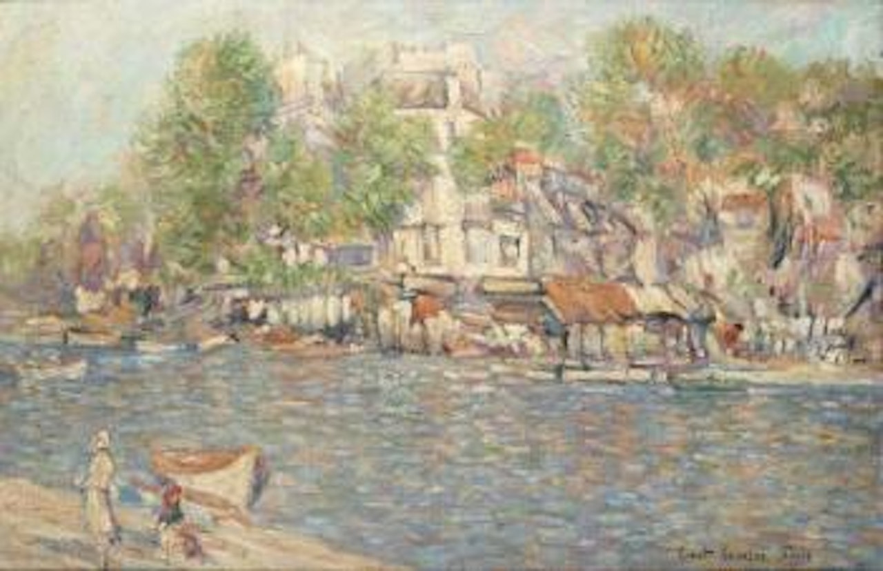 L'île Saint-Louis by Konstantin Alekseevich Korovin
