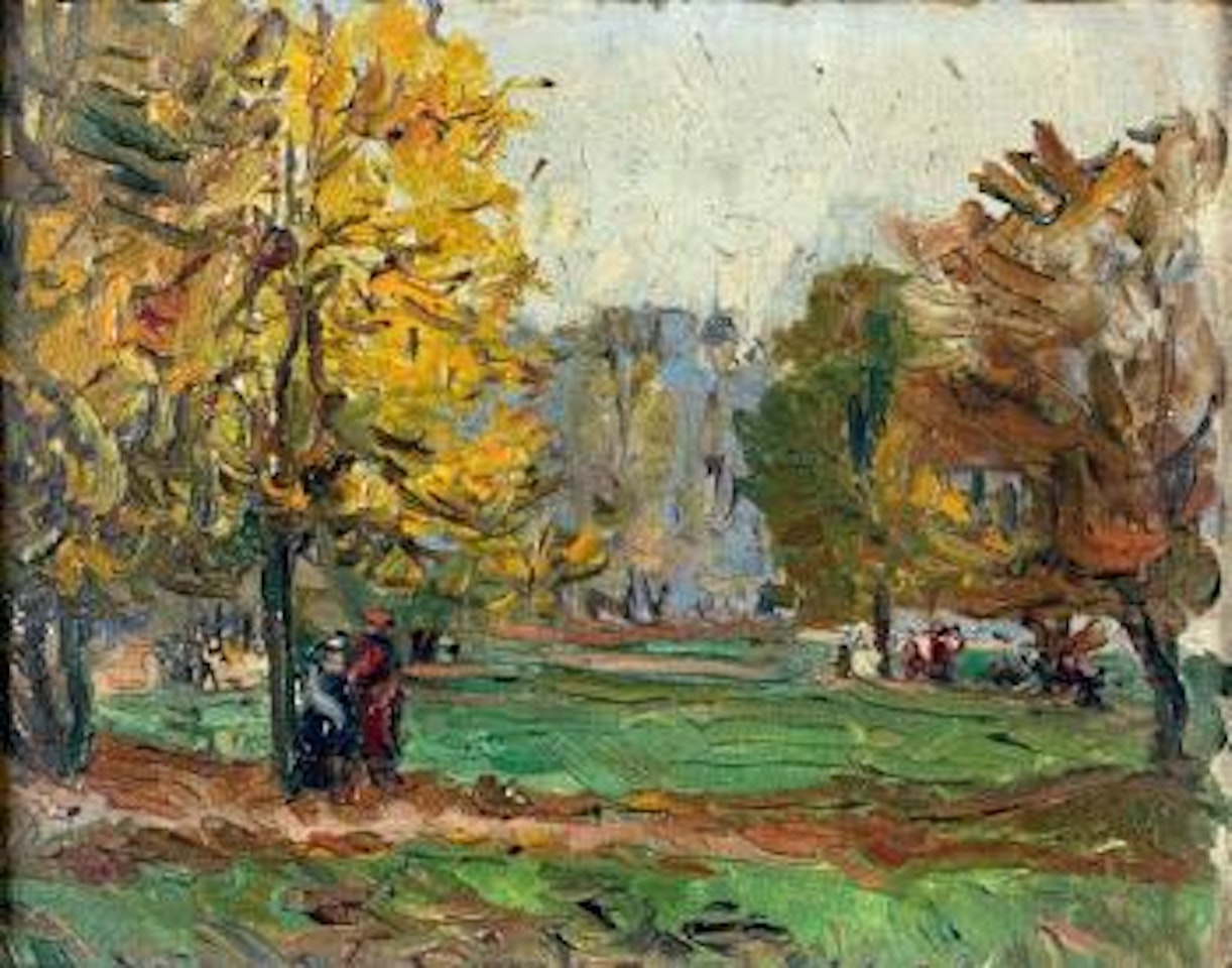 Paris, vu du Bois de Boulogne by Georgij Aleksandrovic Lapschin