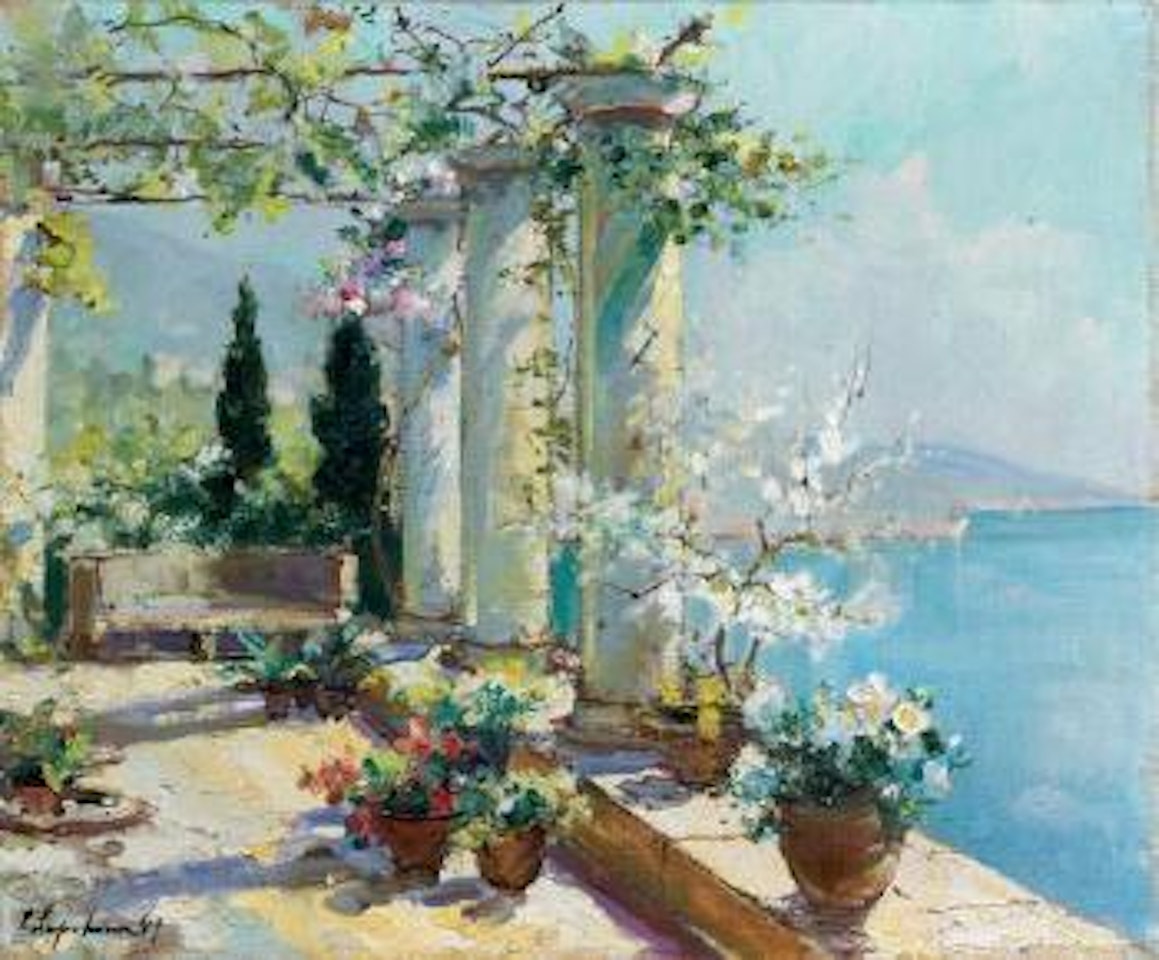 La pergola, Cap Martin by Georgij Aleksandrovic Lapschin