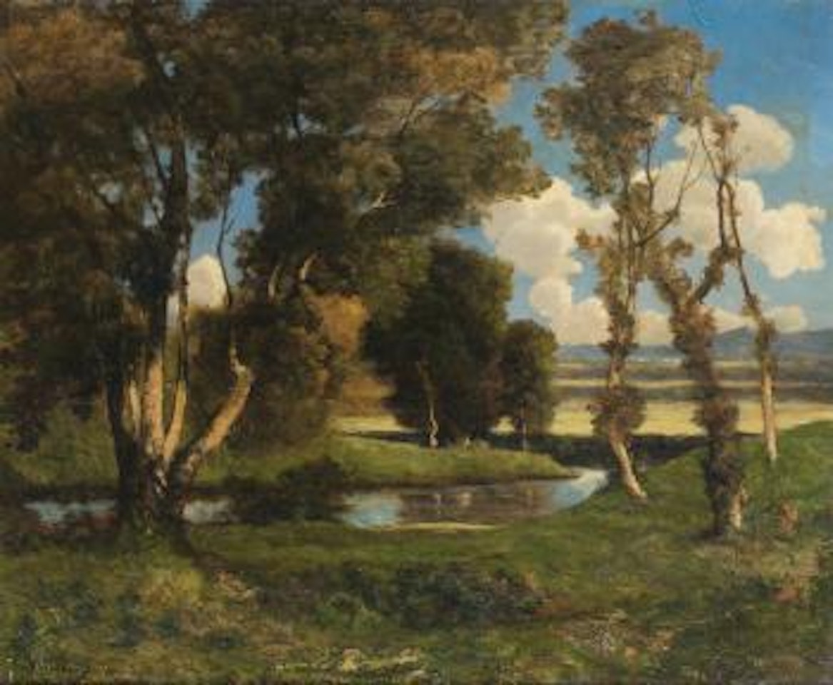 Paysage au cours d'eau by Henri Harpignies