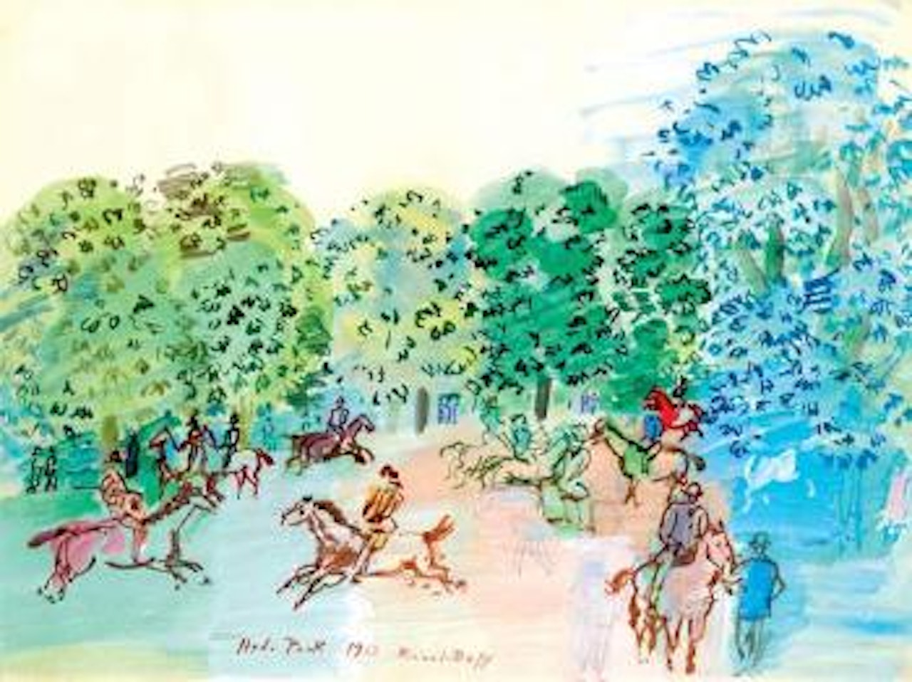 Hyde Park by Raoul Dufy