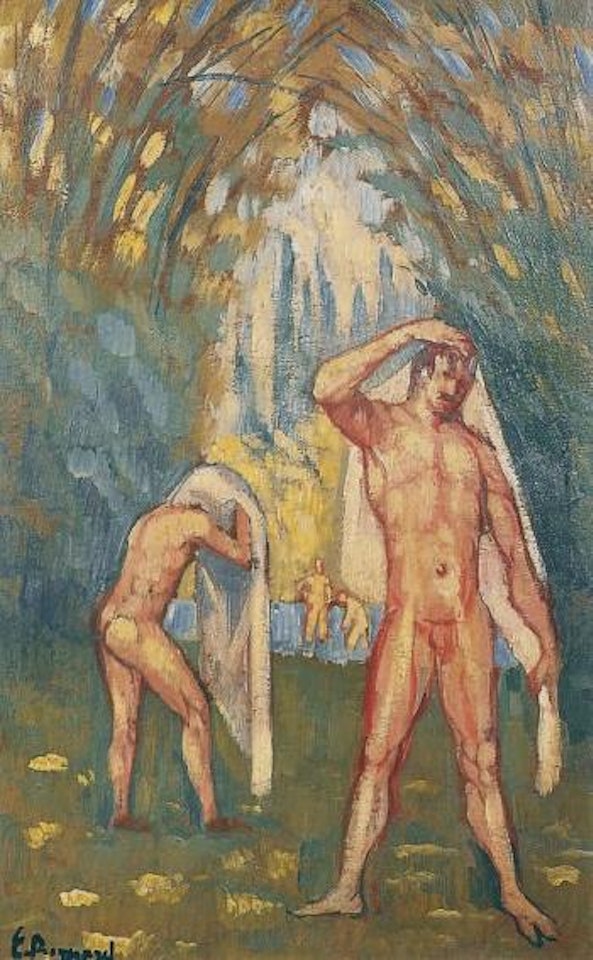Les baigneurs by Emile Bernard
