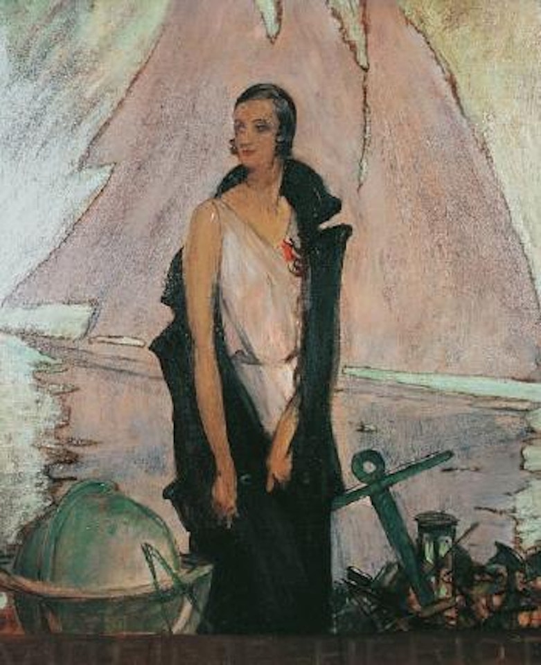 Elégante devant la mer by Jean Gabriel Domergue