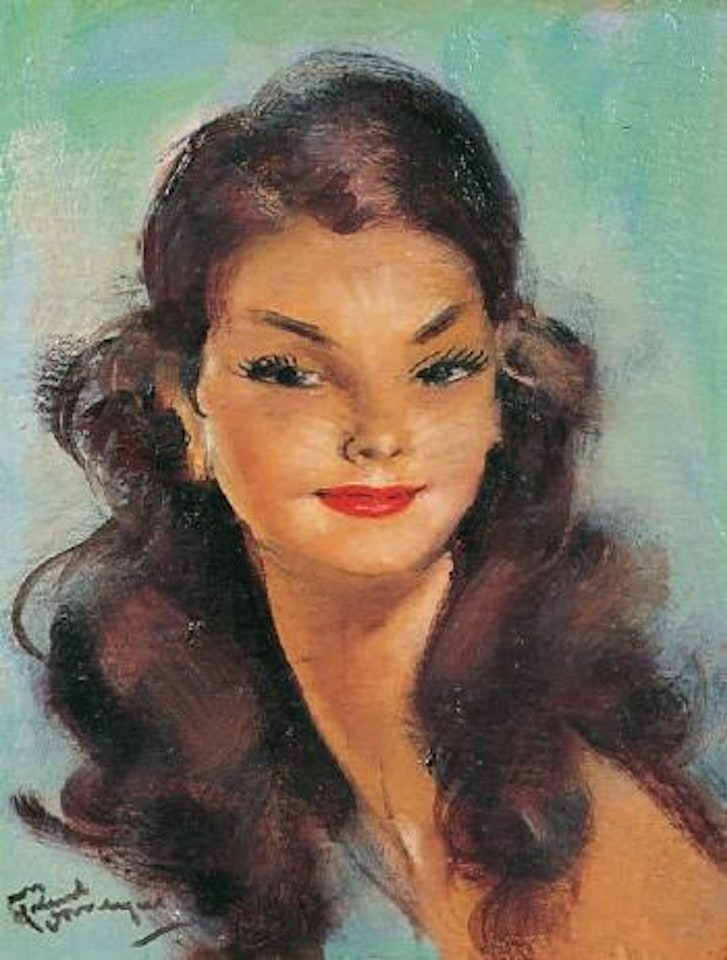 Brunette by Jean Gabriel Domergue