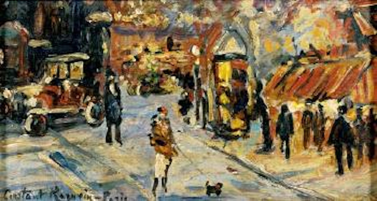 Les grands boulevards by Konstantin Alekseevich Korovin