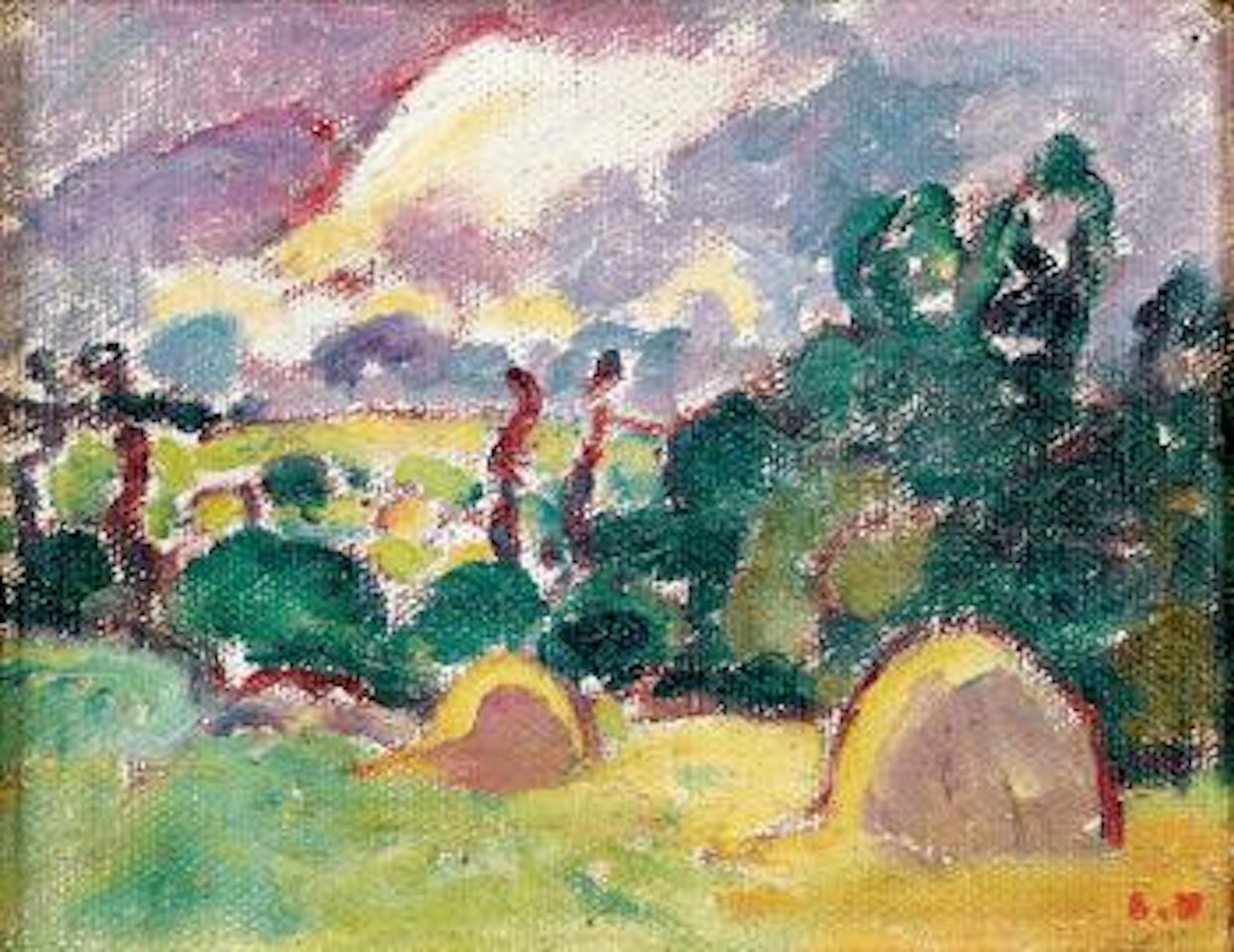 Les foins by Louis Valtat