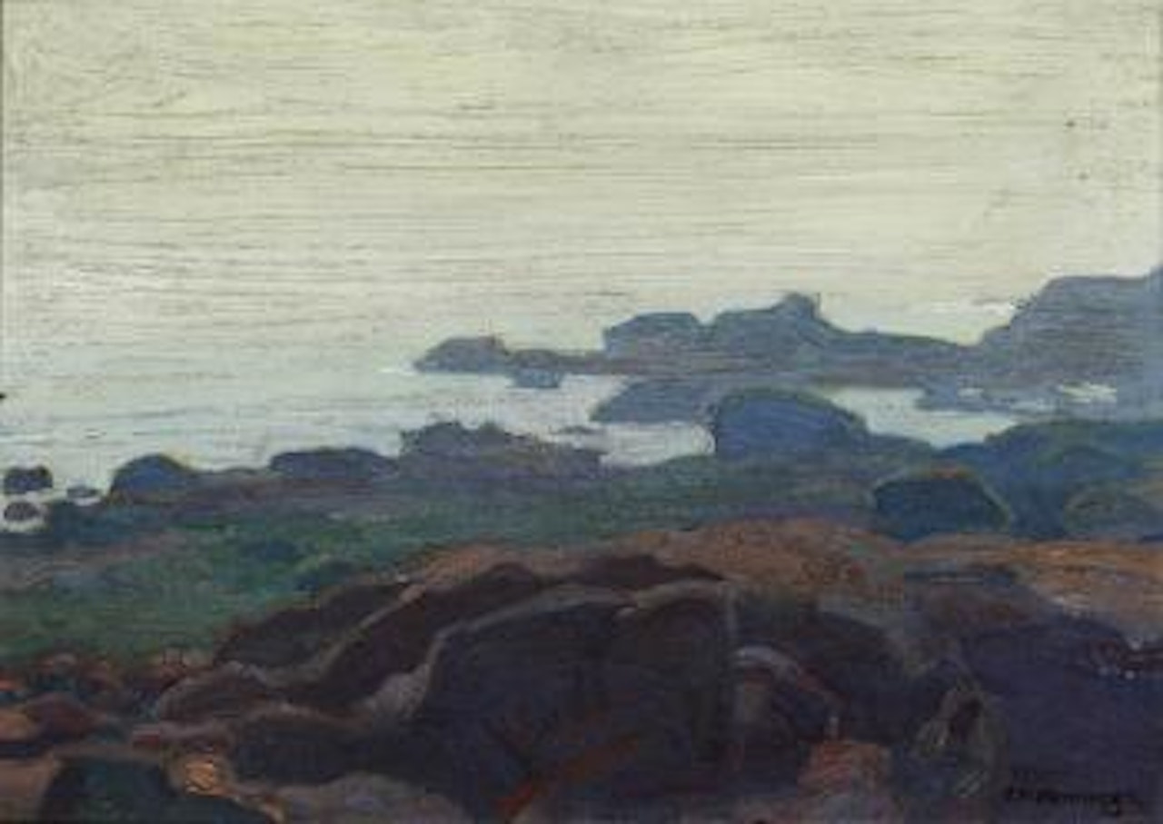 Coastal view by Ernest Martin Hennings