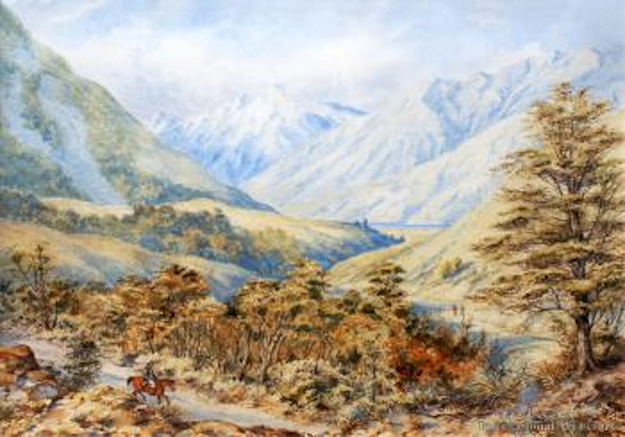 Craigieburn Valley on the West Coast Road from Christchurch to Hokitika by Charles Decimus Barraud