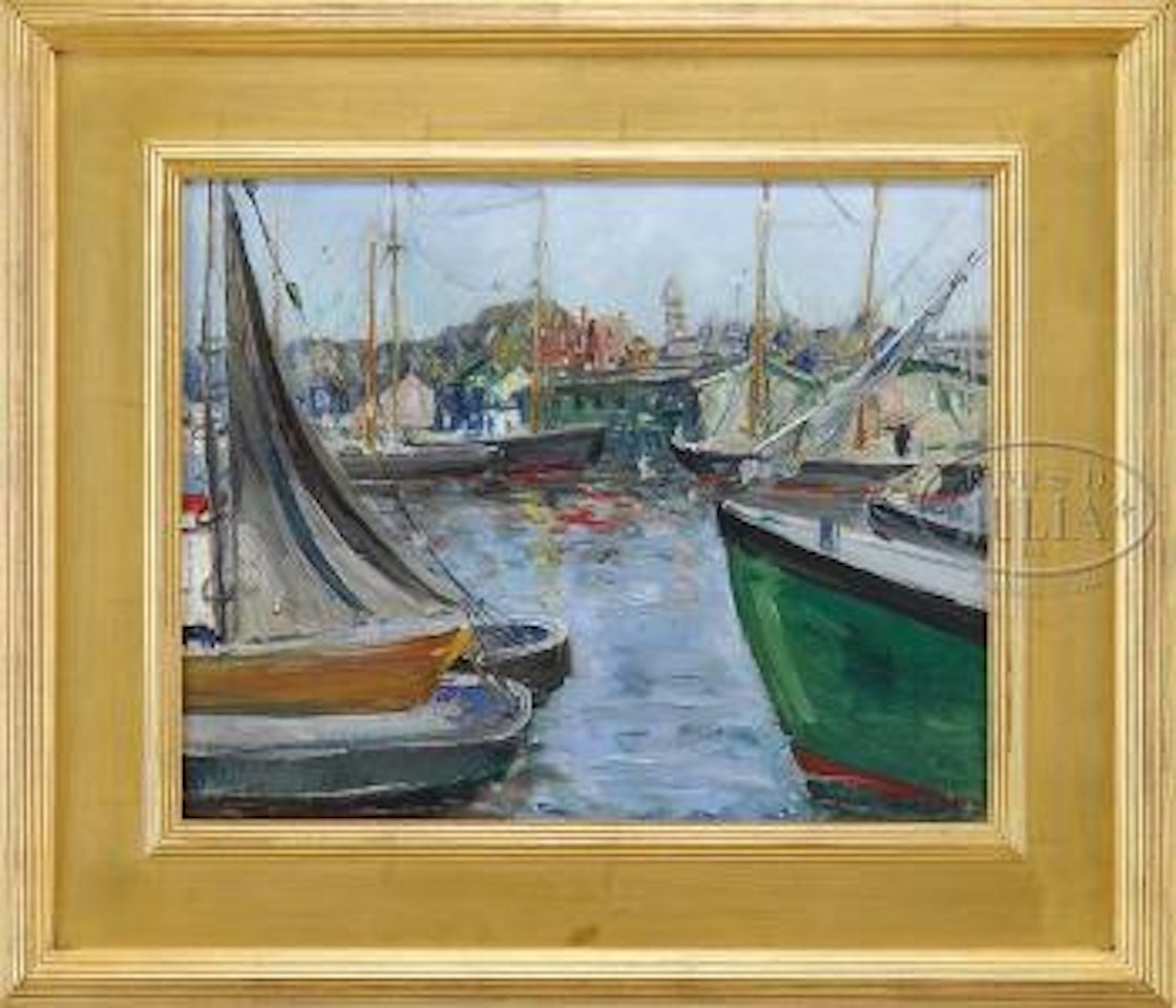 New England boats - Gloucester by Walter Emerson Baum