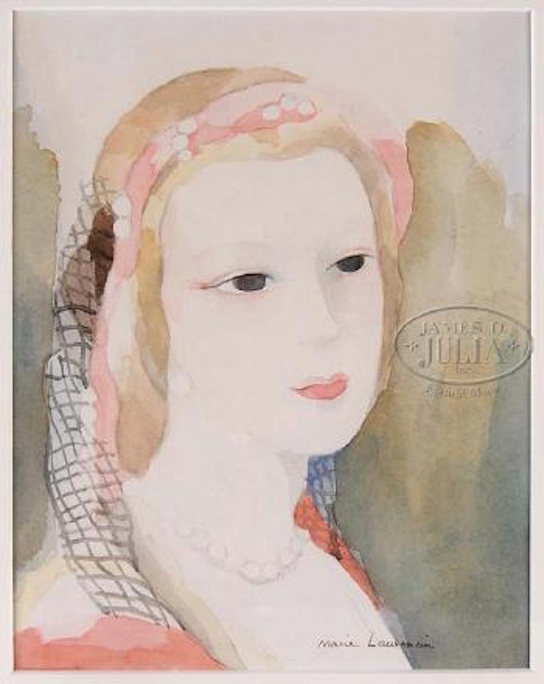 Portrait of a young woman by Marie Laurencin