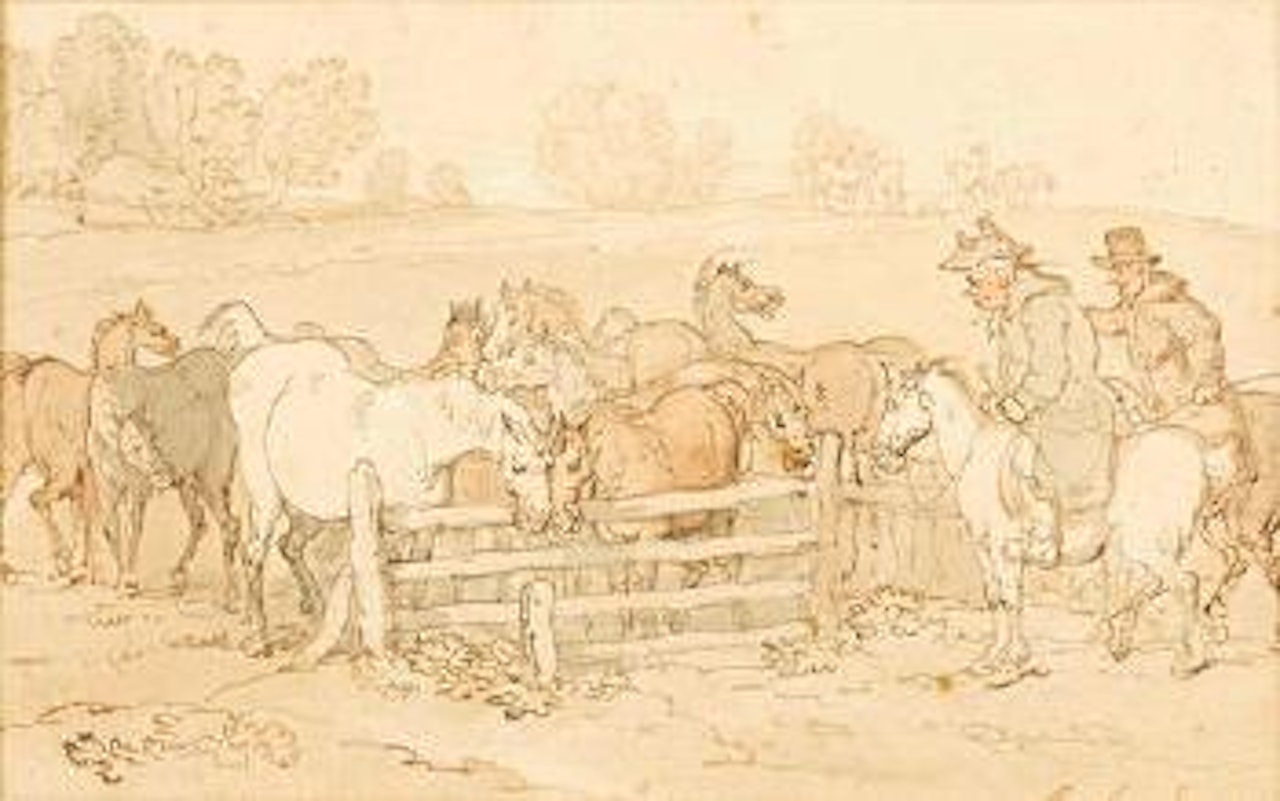 The horse inspection by Thomas Rowlandson