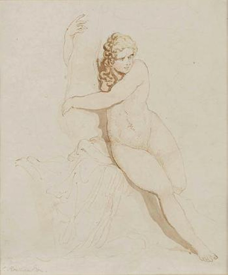 Study of a female nude by Thomas Rowlandson