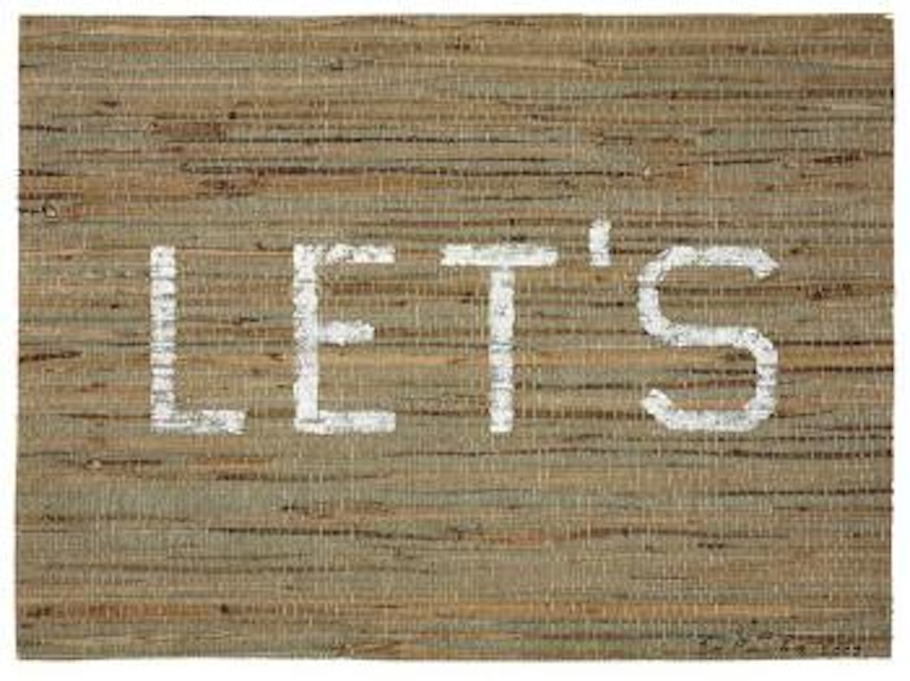 Little Let's by Ed Ruscha