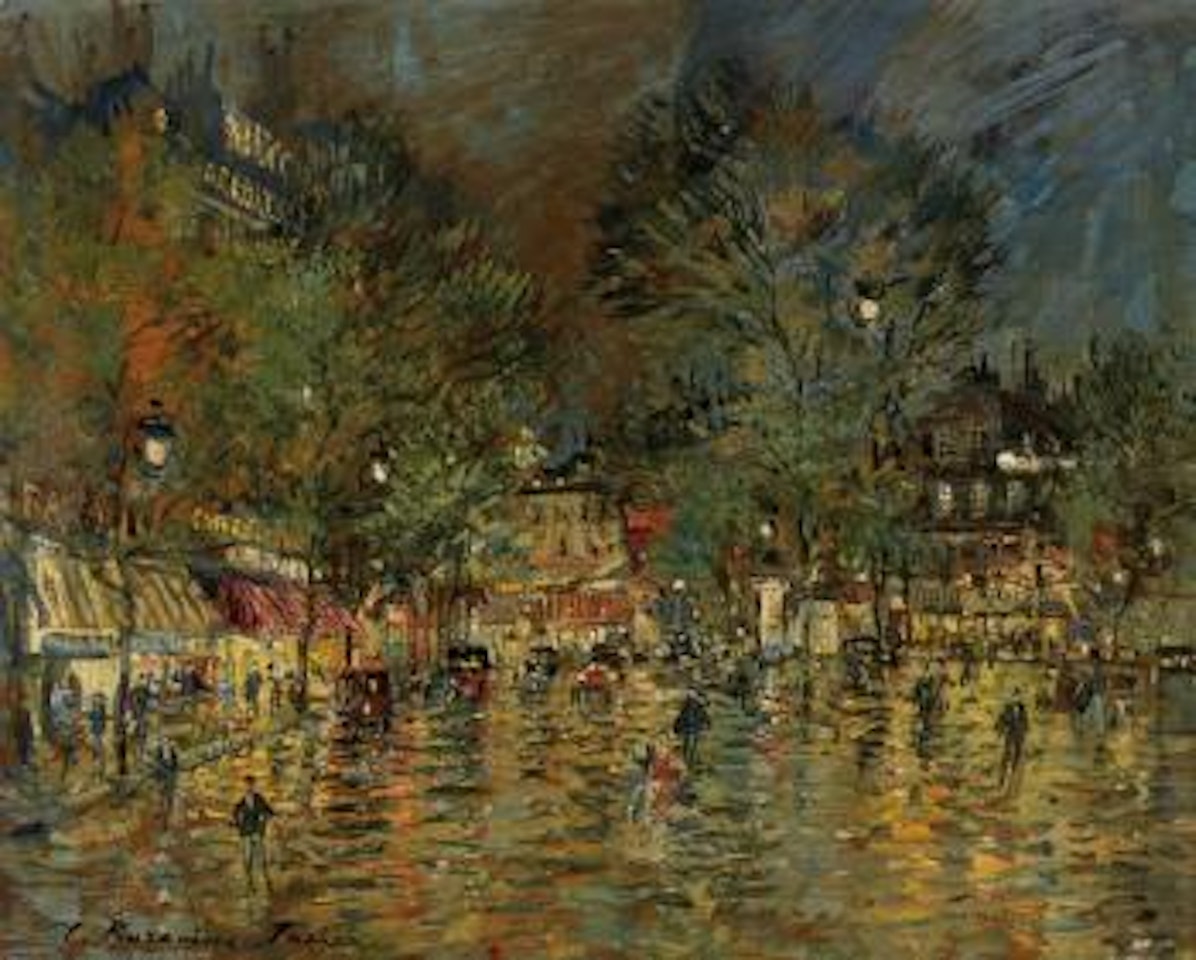 Place dans la nuit Paris by Konstantin Alekseevich Korovin