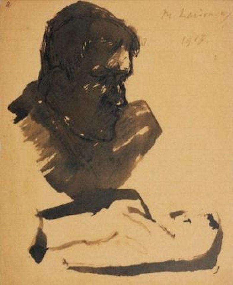 Portrait présumé de Guillaume Apollinaire by Mikhail Larionov
