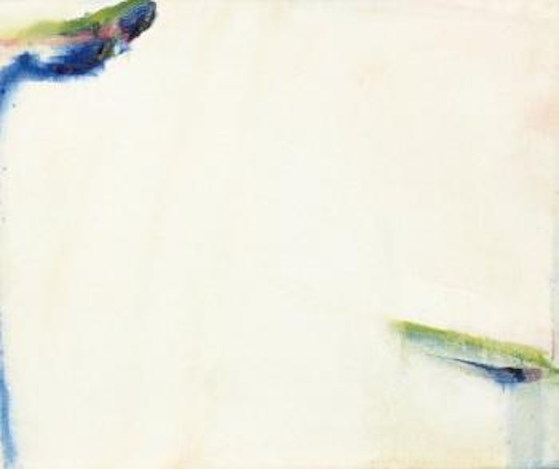 Blanche et noir tache bleu by Olivier Debre