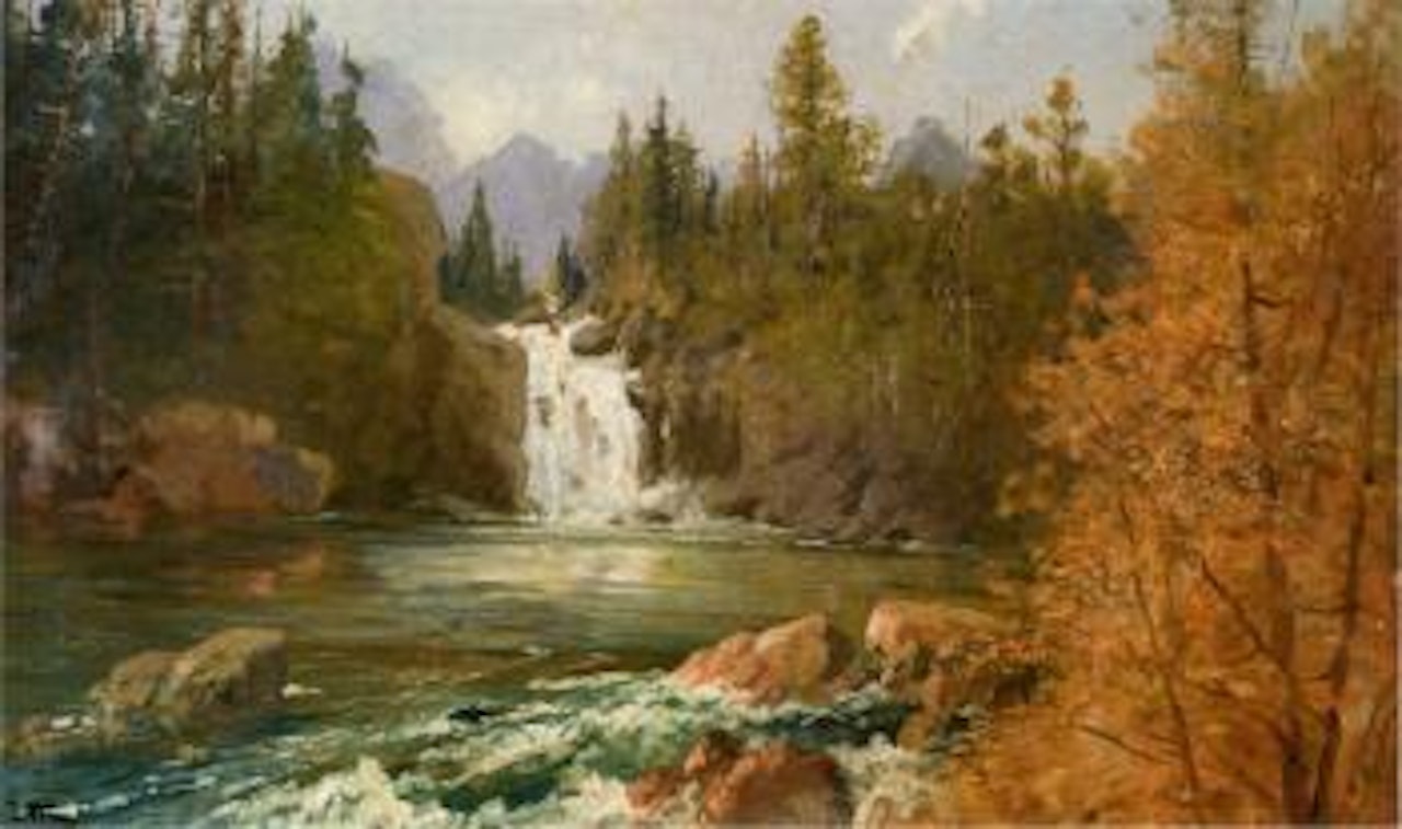 Red Eagle Falls on Red Eagle Creek by John Fery
