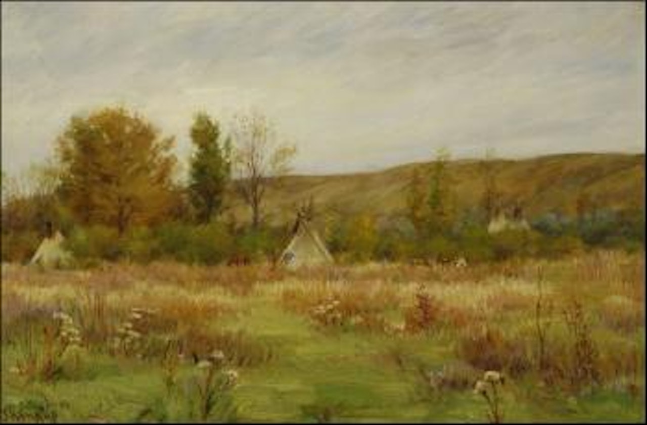 Crow Reservation, Montana by Joseph Henry Sharp