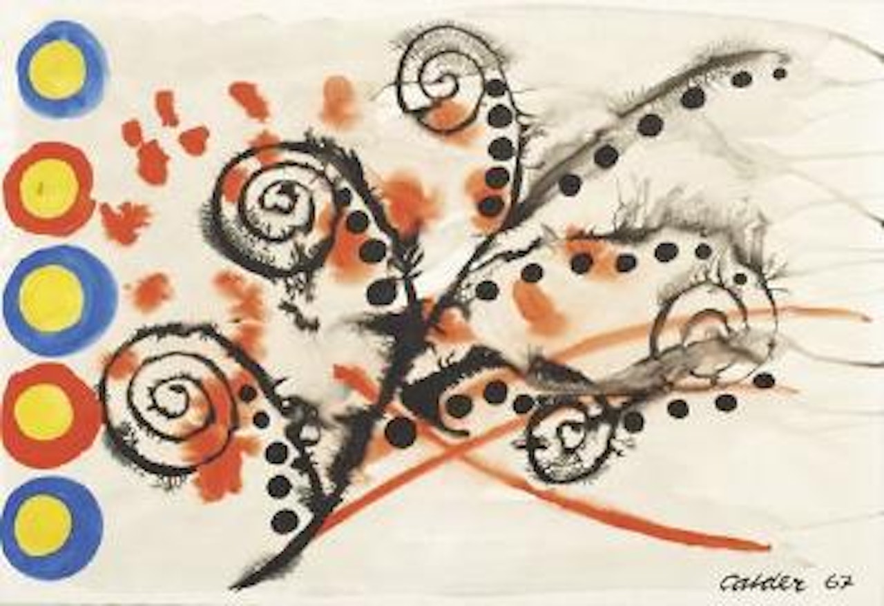 Black Feather & Discs by Alexander Calder