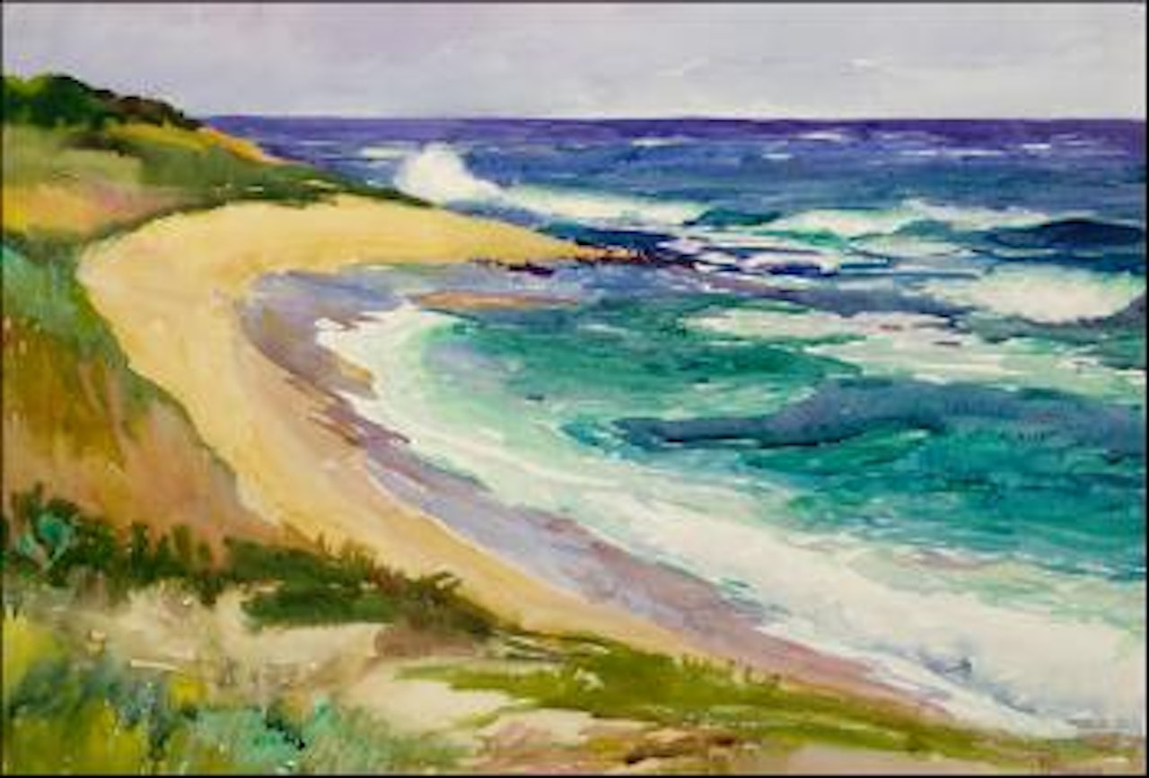 Monarch Bay beach, Laguna, California by Joseph Henry Sharp