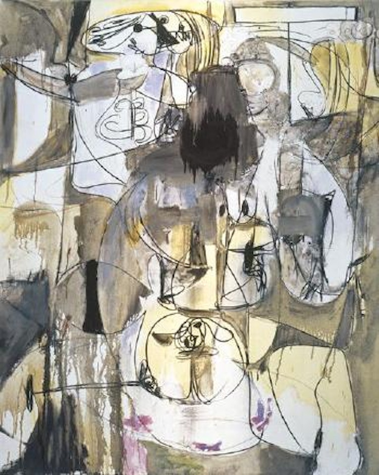 Gray Abstract Nude by George Condo